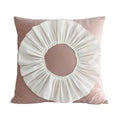 Axyaa Velvet Pink White 3D Chrysanthemum Throw Pillow Bouquet Model