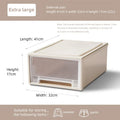 Axyaa Closet Storage Bin with Lid - Desktop Organizer for Clothes, Underwear, Socks