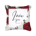 Red Geometric Pillow Case 45x45cm for Sofa, Car, Home Decor - Axyaa