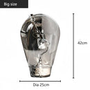 Axyaa Nordic Glass Desk Lamp: Creative Design for Bedside Art Decor & Ambiance