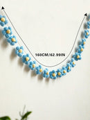Axyaa Crochet Daisy Garland: Boho Floral Banner for Home, Nursery, Wedding & Parties