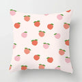 Peachy Pink Pattern Cushion Cover 45X45CM for Sofa Decor by Axyaa