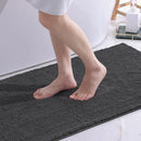 Axyaa Chenille Bath Mat: Soft Absorbent NonSlip Microfiber Rug