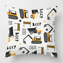 Axyaa White Plush Cushion Cover for Sofa Bedroom Living Room Decor