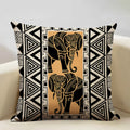 Axyaa Geometric Sofa Cushion Cover 45x45cm Linen Double-sided Print