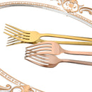 Axyaa 24-Piece Black Stainless Steel Cutlery Set Flatware Tableware Silverware Kit