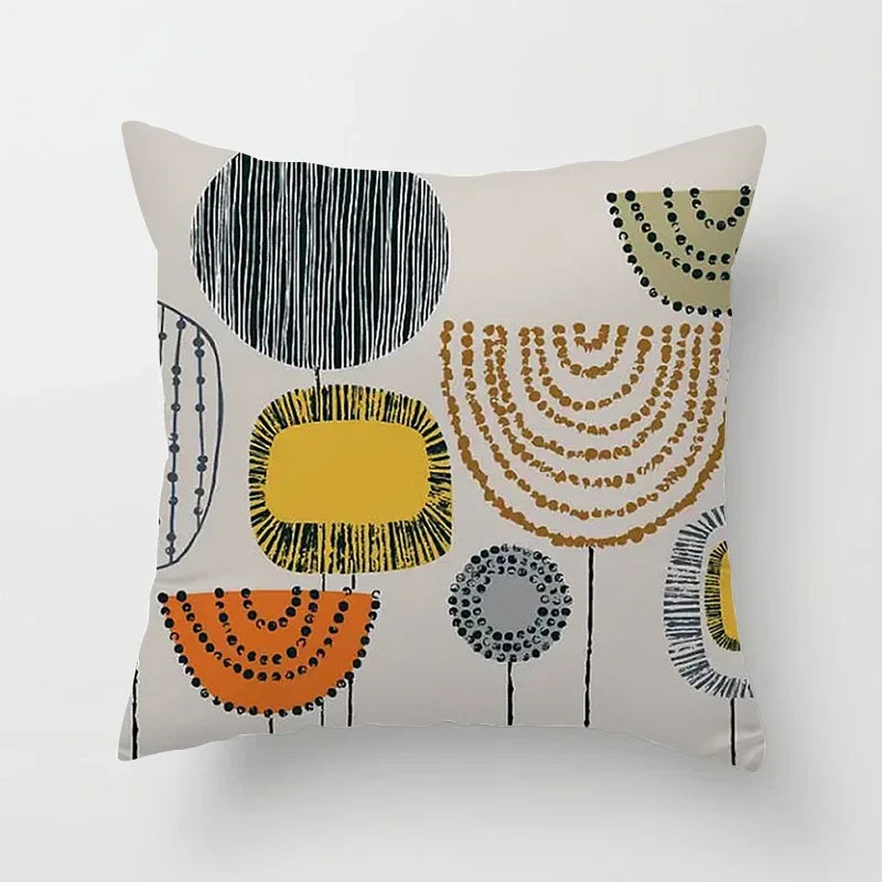 Bohemian Geometric Pattern Printed Pillowcase - Axyaa Brand
