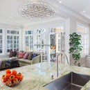 Axyaa Spark Ball Stainless Steel Pendant Chandelier for Modern Indoor Lighting