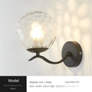 Axyaa Glass Wall Lamp: Modern Nordic Design for Living, Bedroom, Kitchen