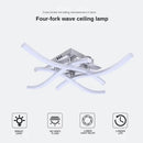 Axyaa 28W Curved LED Ceiling Light with Remote Dimming for Home Spaces