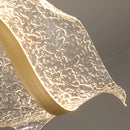 Axyaa Nordic Wave Chandelier: Creative LED Pendant Light for Dining Room & Bar