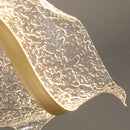 Axyaa Nordic Wave Chandelier: Stylish LED Pendant Light for Dining Room and Bar