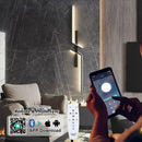 Axyaa LED Wall Lamp Remote Dimming Modern Minimalist Bedroom Sconce TV Sofa Light