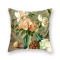 Axyaa Vase Flower Polyester Throw Pillowcase for Home Decor