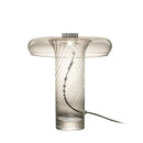 Axyaa Nordic Ribbed Glass Table Lamp, Luxury Minimalist Style for Living Room, Bedroom