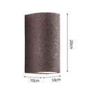 Axyaa Cement Wall Lamp: Japanese Retro LED Up Down Light for Home Decor