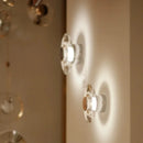 Axyaa Exquisite Crystal Round Wall Lamp for Home Decoration