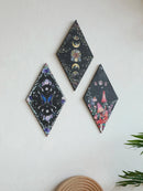 Axyaa Moon Phase Butterfly Wooden Wall Hanging Decor Boho Aesthetic Room Crafts