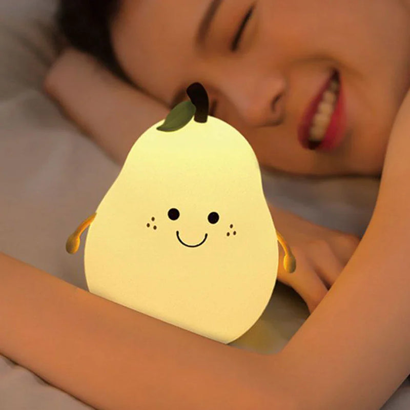 Axya LED Pear Night Light | Dimmable Cartoon Bedside Lamp