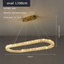 Axyaa Crystal Ceiling Lights Dimmable Chandelier for Modern Living Room Decor