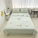 Axyaa Cartoon Embroidered Duvet Set: Breathable & Thin for Summer Comfort