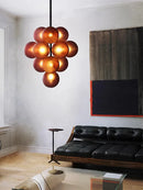 Axyaa Ripple Ball Grape Lamp Series Ceiling Chandelier for Elegant Home Decor.