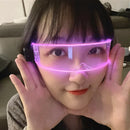 Axyaa Glowing LED Glasses for Halloween Cosplay and Christmas Parties