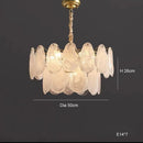 Axyaa Nordic White Cloud Glass LED Pendant Light Chandelier