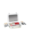 Axyaa LED Mirror Cosmetic Case: Travel-friendly Storage Solution for Women's Makeup