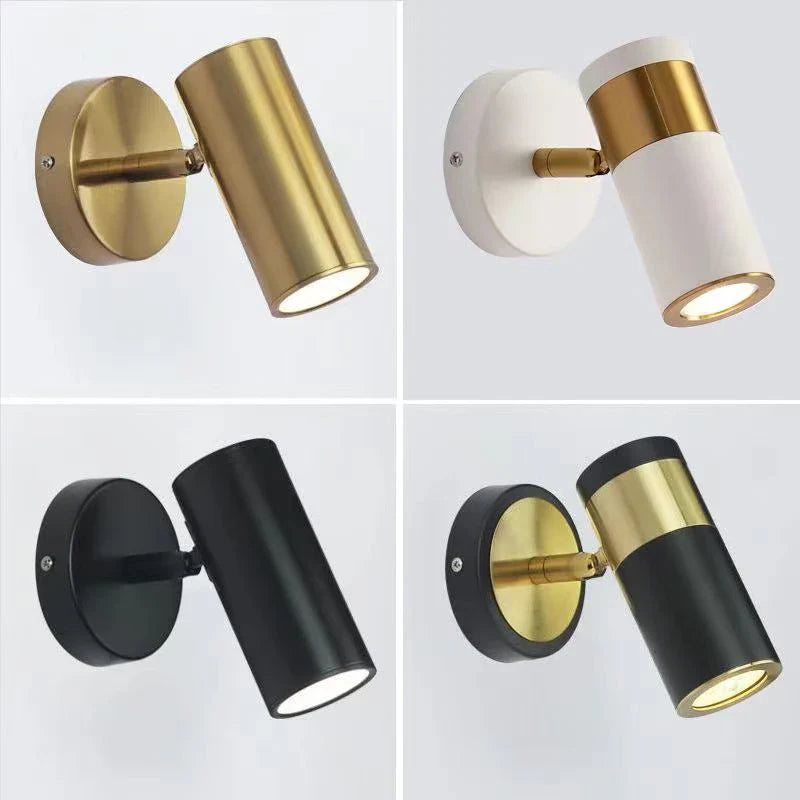 Axyaa Nordic Wall Lamp with Adjustable LED Reading Light
