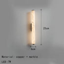 Axyaa Spanish Marble LED Wall Light - Gold/Black/Copper - Indoor Sconce