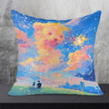Axyaa Patterned Cushion Cover 45*45 for Sofa, Square Decor Pillowcases