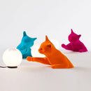Axyaa Resin Kitten Wall Lamp: Nordic Cartoon Cat Light Fixture & Art Statue