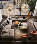 Axyaa Modern Crystal Dandelion Chandelier Lighting Pendant Lamp Home Decor