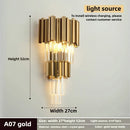 Axyaa Gold Crystal LED Chandelier for Home Décor Lighting