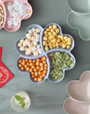 Axyaa Fruit & Snack Platter Set for Living Room Office, Dim Sum, Candy, Melon Seed