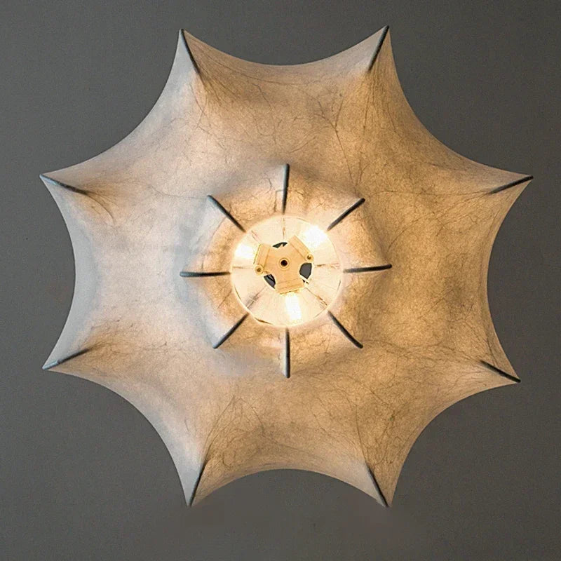 Axyaa Wabi Sabi Silk Pendant Lights - Nordic Style LED Chandelier for Home Decor
