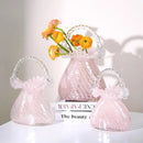 Axyaa Handbag Vase Glass Flower Basket Home Decor EntityStateLuxury Statement