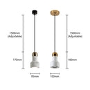 Axyaa Marble Finish Droplight for Restaurant Bedroom Study Bar Décor