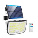 Axyaa Solar Motion Sensor Light: Super Bright 238 LEDs, Waterproof Garden Wall Street Lamp