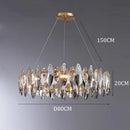 Axyaa Crystal Chandelier, Pendant Lamp for Living Room and Dining Room