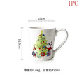 Axyaa Ceramic Christmas Dinner Plate - Round Underglaze Color Design