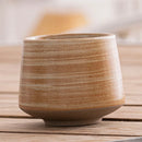 Coarse Pottery Glazed Teacups Set by Axyaa - Japanese Style Coffee Mugs for Home Decor