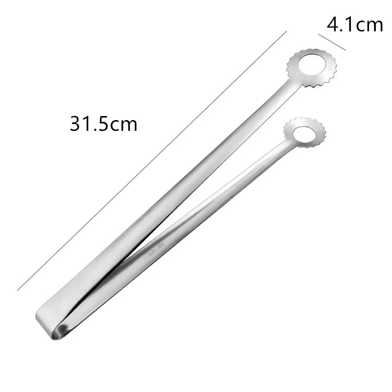 Axyaa Stainless Steel Food Tongs - Kitchen Cooking Utensil