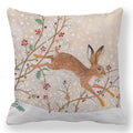 Axyaa Easter Bunny Egg Floral Print Pillowcase