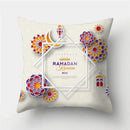 Axyaa Islamic Eid Mubarak Ramadan Cushion Cover for Muslim Home Decor