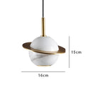 Axyaa Marble Pendant Lamp: Stylish Hanging Chandelier for Various Settings