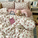 Axyaa Soft Skin-friendly Bedding Set with Duvet Cover, Bedsheet, Pillowcases