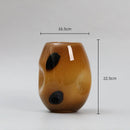 Axyaa Polka Dot Glass Vase - Home Decor Flower Arrangement Accessories