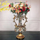 Axyaa Retro Resin Vase: Home Table Decor Ornaments for Livingroom, Hotel, Club
